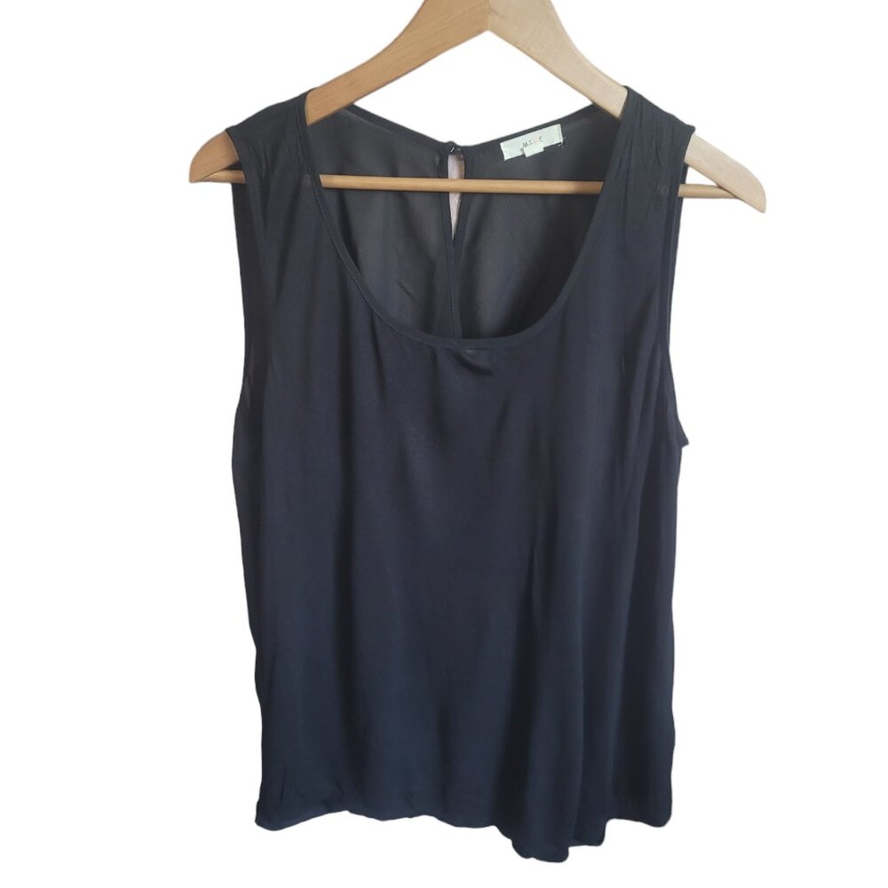 Mine Women's tank top Sheer open back Size L